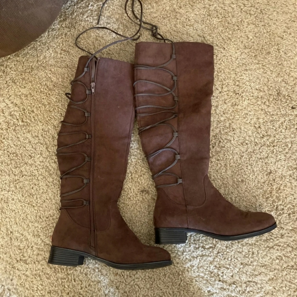 Brown Suede Boots